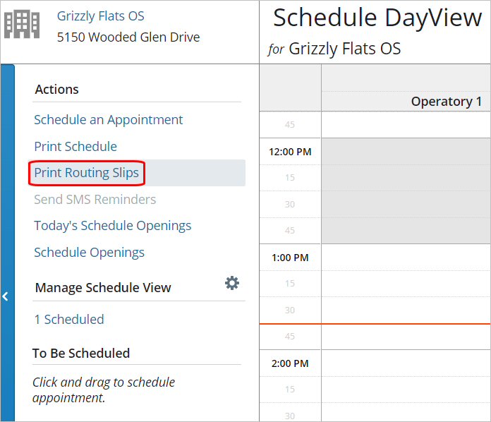 How to Print Routing Slips for Patient Appointments Carestream Dental