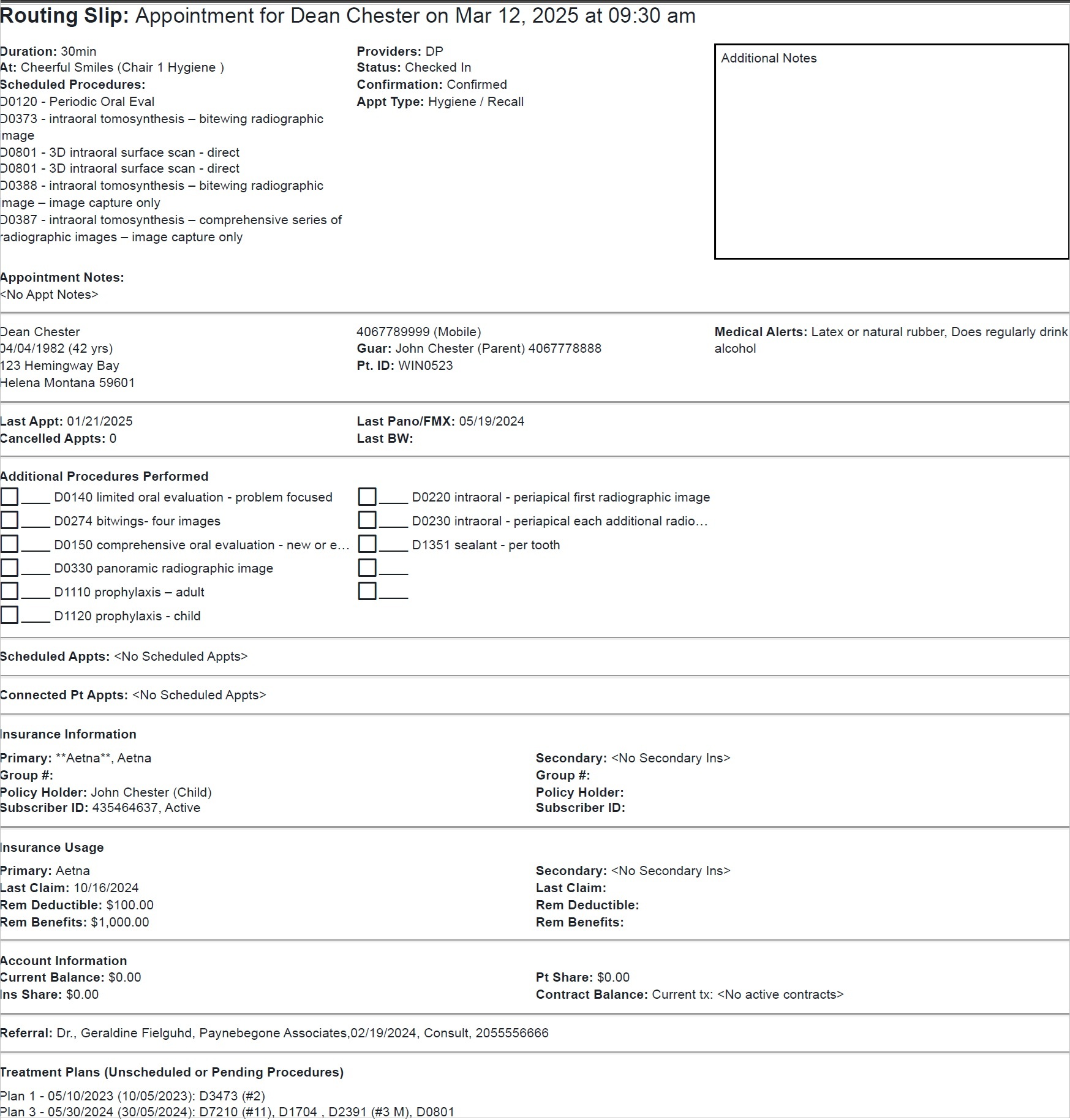 How to Print Routing Slips for Patient Appointments Carestream Dental