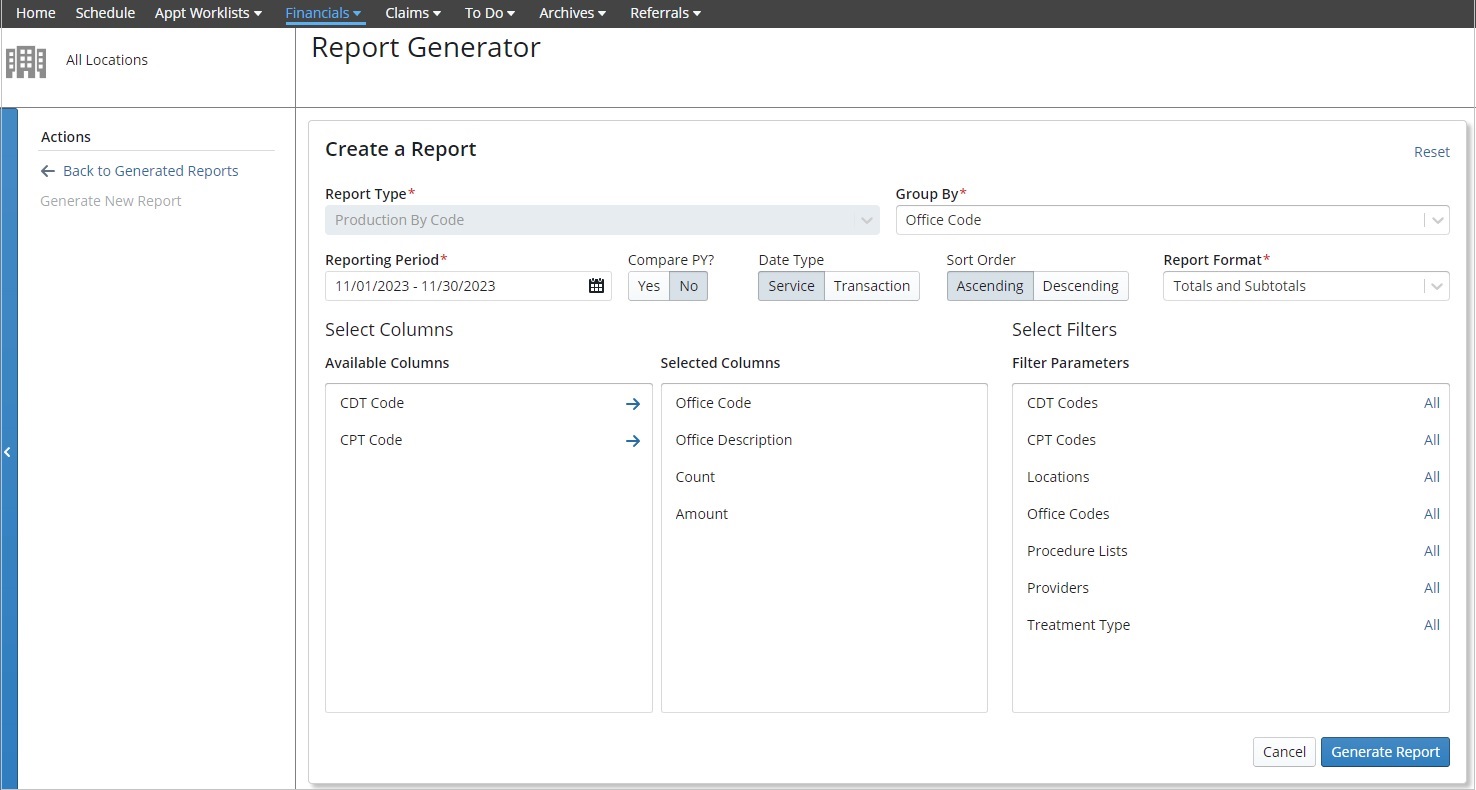 How to Use the Report Generator – Carestream Dental